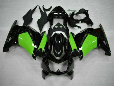 Noir Vert Carénage Moto Kawasaki EX250 2008-2012