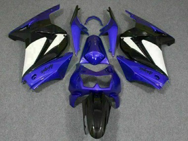 Bleu Blanc Noir Ninja Carénage Moto Kawasaki EX250 2008-2012