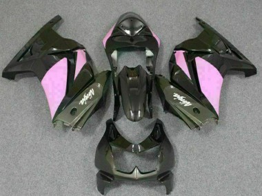 Noir Rose Ninja Carénage Moto Kawasaki EX250 2008-2012