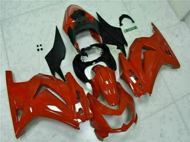 Rouge Noir Ninja Carénage Moto Kawasaki EX250 2008-2012