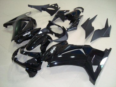 Noir Brillant Carénage Moto Kawasaki ZX 250R 2008-2012