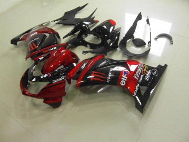 Rouge Bonbon Monster Carénage Moto Kawasaki ZX 250R 2008-2012