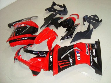 Rouge Monster Carénage Moto Kawasaki ZX 250R 2008-2012