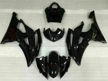 Noir Brillant Carénage Moto Yamaha R6 2008-2016