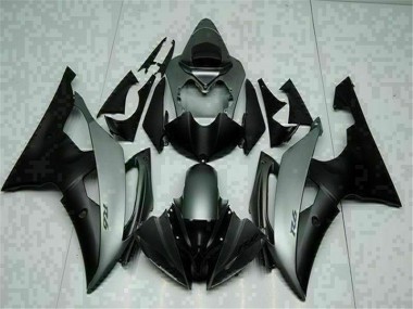Gris Noir Carénage Moto Yamaha R6 2008-2016