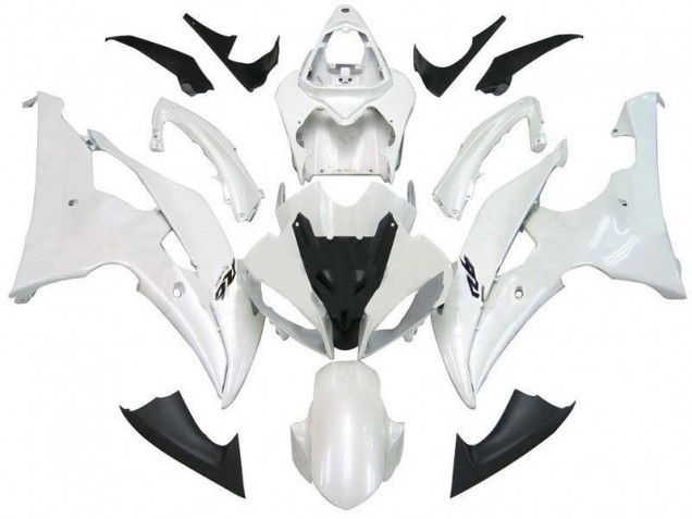 Blanc Nacré R6 Carénage Moto Yamaha R6 2008-2016 Blanc Nacré R6 Carénage Moto Yamaha R6 2008-2016