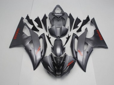 Noir Mat Gris Carénage Moto Yamaha R6 2008-2016