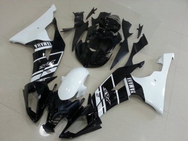 Blanc et Noir Carénage Moto Yamaha R6 2008-2016
