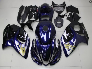 Bleu Or Carénage Moto Suzuki GSXR 1300 Hayabusa 2008-2019
