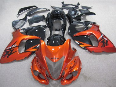Orange Noir Carénage Moto Suzuki GSXR 1300 Hayabusa 2008-2019