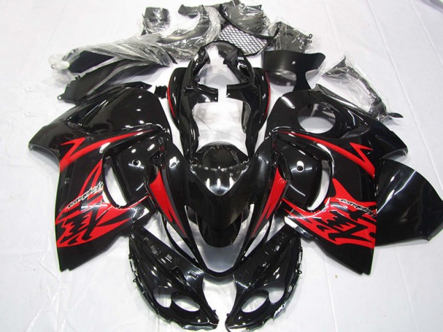 Noir Rouge Carrosserie Moto Suzuki GSXR 1300 Hayabusa 2008-2019