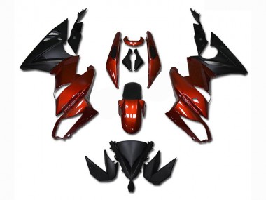 Rouge Carénage Moto Kawasaki EX650 2009-2011
