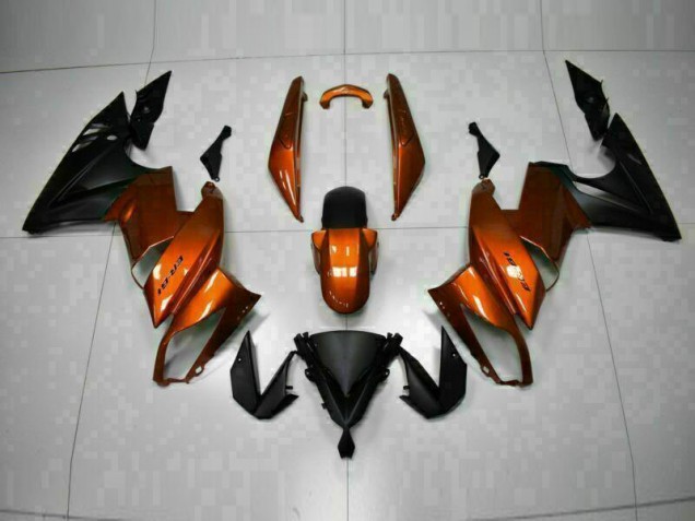 Orange Carénage Moto Kawasaki EX650 2009-2011 Orange Carénage Moto Kawasaki EX650 2009-2011