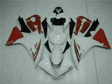 Blanc Rouge Carénage Moto Yamaha R1 2009-2011