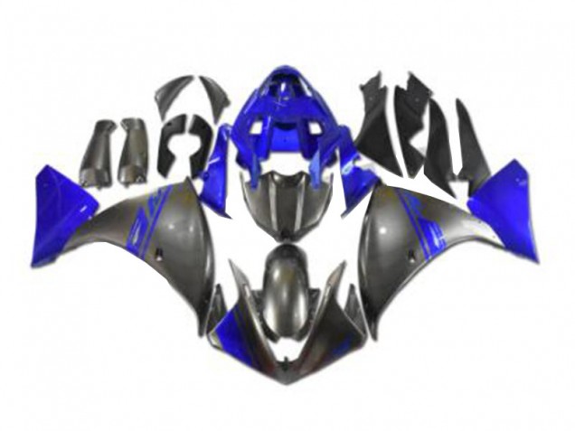 Gris Bleu Carénage Moto Yamaha R1 2009-2011 Gris Bleu Carénage Moto Yamaha R1 2009-2011