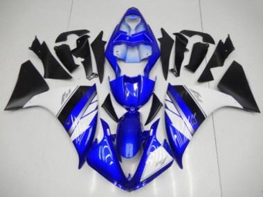 Bleu Blanc Noir Carénage Moto Yamaha R1 2009-2011