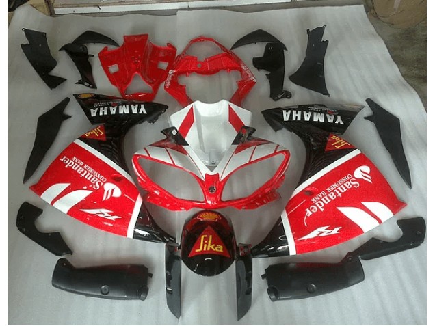 Rouge Blanc et Noir Graphique Carénage Moto Yamaha R1 2009-2011 Rouge Blanc et Noir Graphique Carénage Moto Yamaha R1 2009-2011