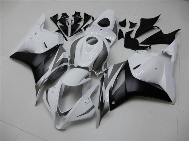Blanc Argent Noir Carénage Moto Honda CBR 600 RR 2009-2012 Blanc Argent Noir Carénage Moto Honda CBR 600 RR 2009-2012
