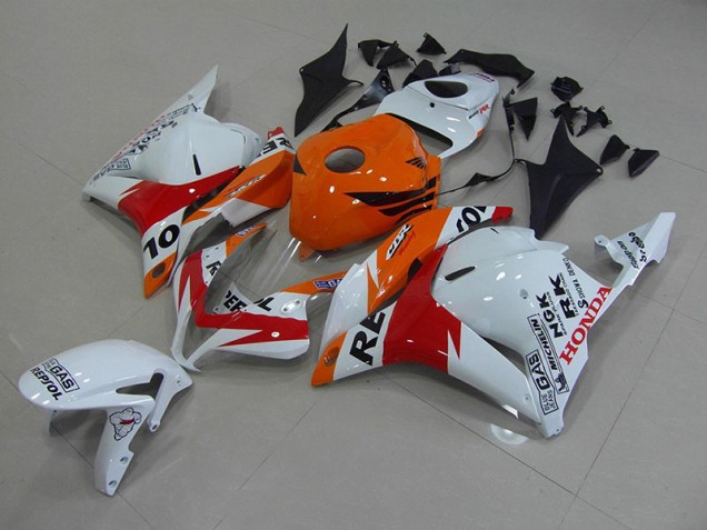 Blanc Repsol Carénage Moto Honda CBR 600 RR 2009-2012 Blanc Repsol Carénage Moto Honda CBR 600 RR 2009-2012