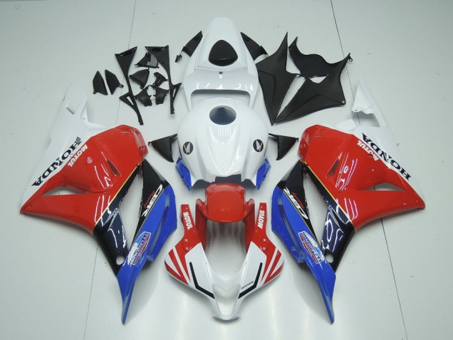 Blanc Motul Rouge Bleu Carénage Moto Honda CBR 600 RR 2009-2012 Blanc Motul Rouge Bleu Carénage Moto Honda CBR 600 RR 2009-2012