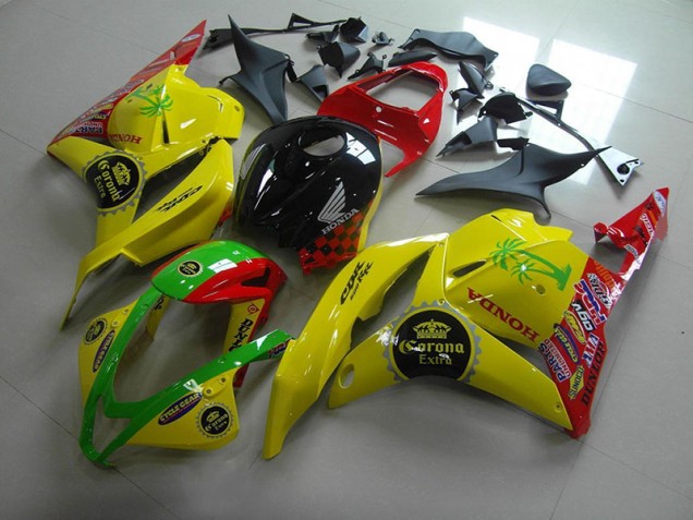 Jaune Corona Extra Carénage Moto Honda CBR 600 RR 2009-2012 Jaune Corona Extra Carénage Moto Honda CBR 600 RR 2009-2012
