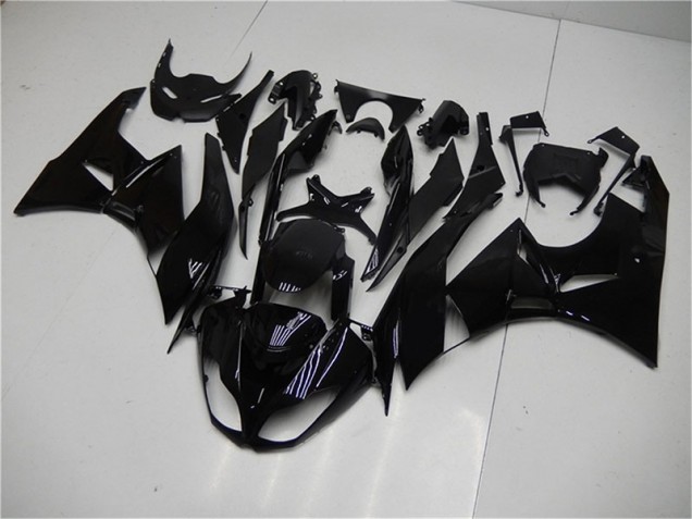 Noir Brillant Carénage Moto Kawasaki ZX6R 2009-2012 Noir Brillant Carénage Moto Kawasaki ZX6R 2009-2012