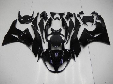 Noir Brillant Carénage Moto Kawasaki ZX6R 2009-2012