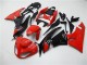 Rouge Noir Carénage Moto Kawasaki ZX6R 2009-2012 Rouge Noir Carénage Moto Kawasaki ZX6R 2009-2012