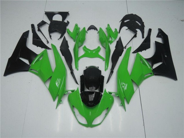 Vert Noir Carrosserie Moto Kawasaki ZX6R 2009-2012 Vert Noir Carrosserie Moto Kawasaki ZX6R 2009-2012