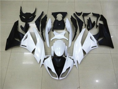 Blanc Carénage Moto Kawasaki ZX6R 2009-2012