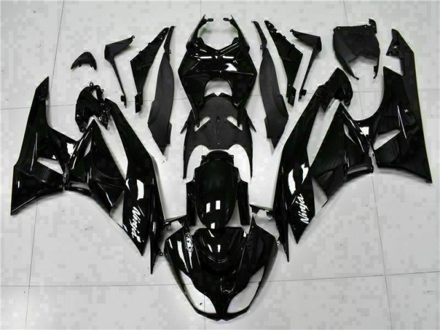 Noir Blanc Ninja Carénage Moto Kawasaki ZX6R 2009-2012 Noir Blanc Ninja Carénage Moto Kawasaki ZX6R 2009-2012