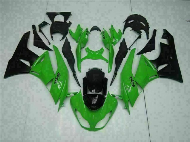 Noir Vert Carénage Moto Kawasaki ZX6R 2009-2012 Noir Vert Carénage Moto Kawasaki ZX6R 2009-2012