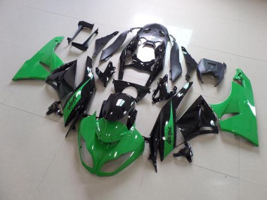 Vert et Noir Carénage Moto Kawasaki ZX6R 2009-2012