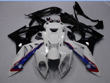 Blanc Noir Bleu Carénage Moto BMW S1000RR 2009-2014