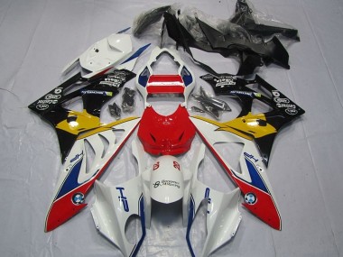 Rouge Blanc Jaune Carénage Moto BMW S1000RR 2009-2014
