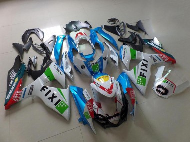 Light Bleu Fixi Carénage Moto Suzuki GSXR 1000 K9 2009-2016