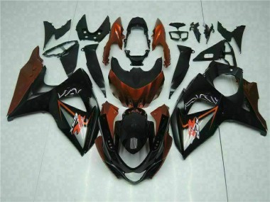 Brun Noir Carénages Moto Suzuki GSXR 1000 K9 2009-2016