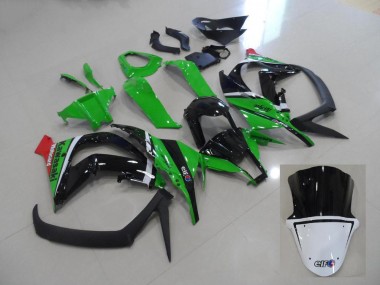 Vert et Noir Carénages Moto Kawasaki ZX10R 2011-2015