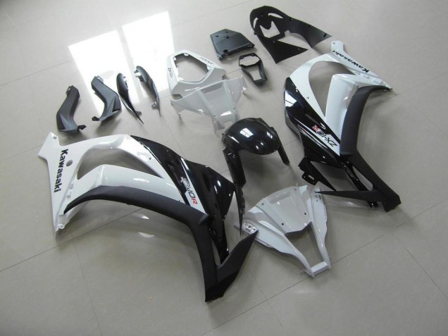 Blanc Noir Carénage Moto Kawasaki ZX10R 2011-2015 Blanc Noir Carénage Moto Kawasaki ZX10R 2011-2015