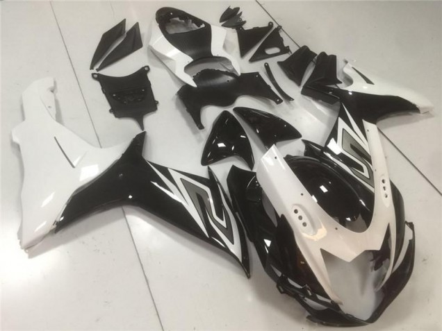 Noir Blanc Carénages Moto Suzuki GSXR 600 / 750 K11 2011-2024 Noir Blanc Carénages Moto Suzuki GSXR 600 / 750 K11 2011-2024