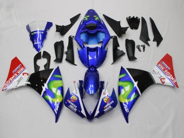 Bleu Blanc Noir Rouge Carénage Moto Yamaha R1 2012-2014