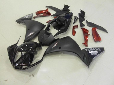 Noir Mat Carrosserie Moto Yamaha R1 2012-2014