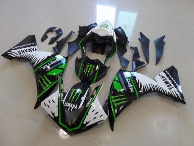 Blanc Vert Big Monster Carénage Moto Yamaha R1 2012-2014