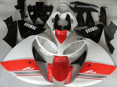 Racy Rouge Blanc Noir Carénage Moto Yamaha R1 2012-2014
