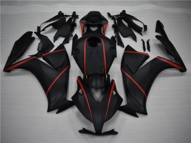Noir Mat Rouge Carénage Moto Honda CBR 1000 RR 2012-2016
