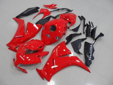 Rouge et Noir Mat Carénage Moto Honda CBR 1000 RR 2012-2016