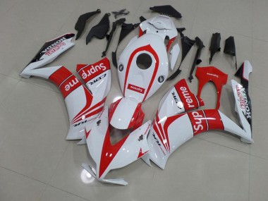 Rouge et Blanc Supreme Carénage Moto Honda CBR 1000 RR 2012-2016