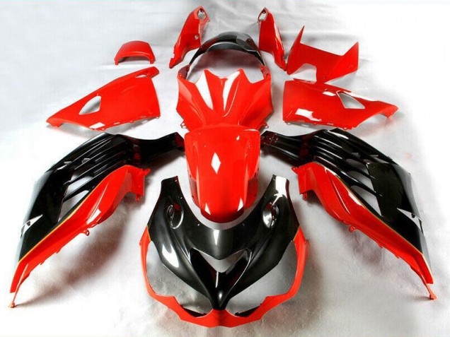 Rouge Carénage Moto Kawasaki ZX14R ZZR 1400 2012-2021 Rouge Carénage Moto Kawasaki ZX14R ZZR 1400 2012-2021