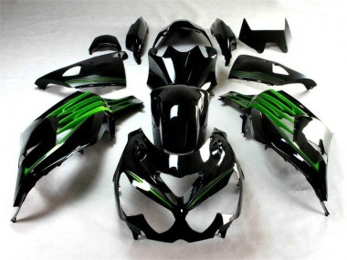Noir Vert Carénage Moto Kawasaki ZX14R ZZR 1400 2012-2021