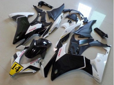 Noir Blanc Denso Rizoma 14 Carénage Moto Honda CBR 500 RR 2013-2015